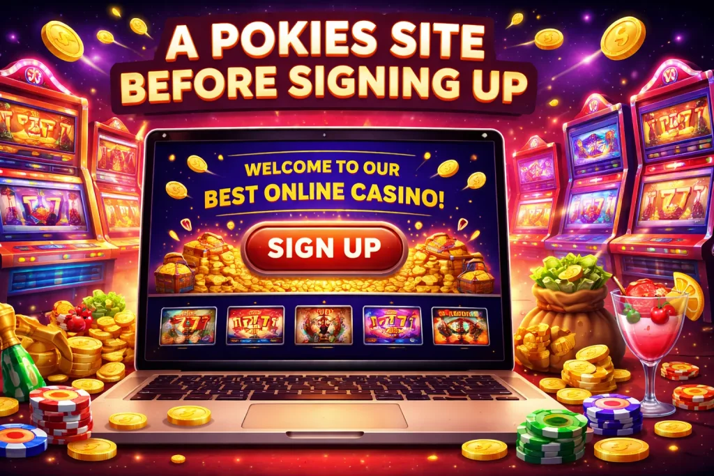 A Pokies Site Before Signing Up