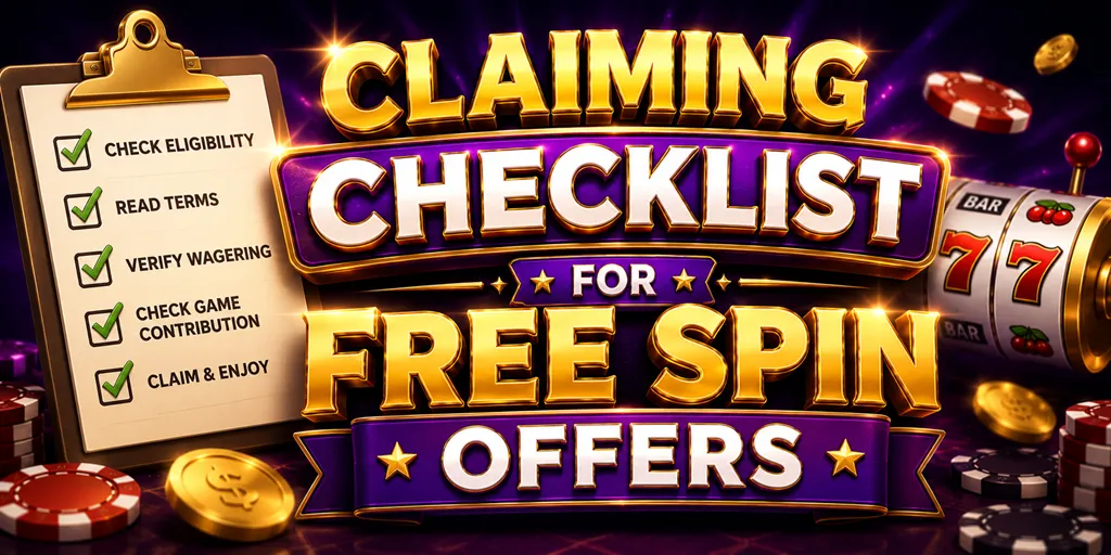 Claiming Checklist For Free Spin Offers