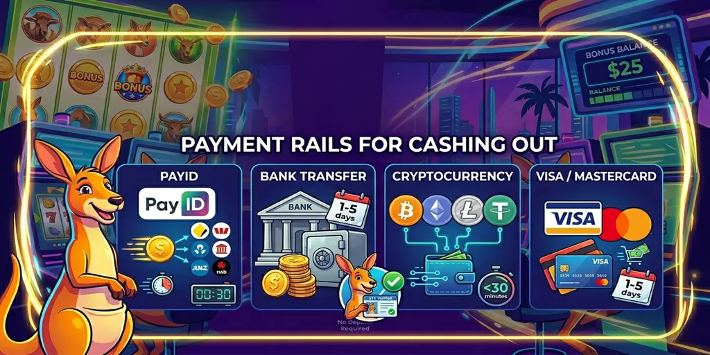 Payment Rails For Cashing Out