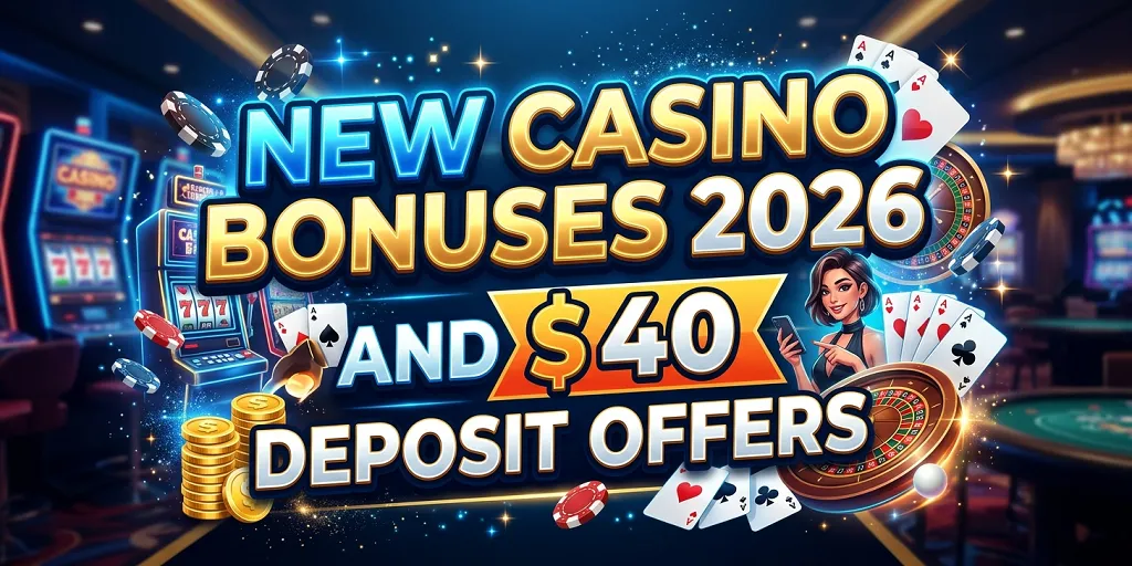 New Casino Bonuses 2026 And A$40 Deposit Offers