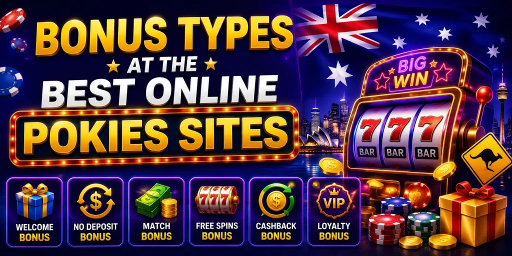 Bonus Types At The Best Online Pokies Sites