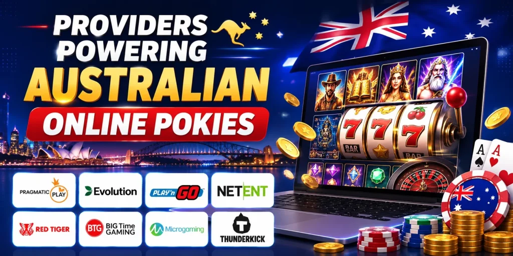 Providers Powering Australian Online Pokies